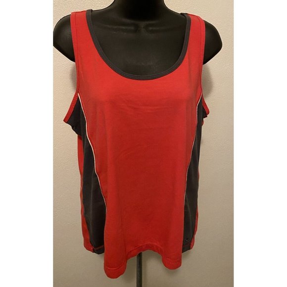 2 Danskin Now Womens X-LARGE Tee Sleeveless Multi Color Stretch - Picture 1 of 16